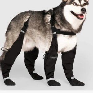 Canada Pooch Suspender Dog Boots /Worn Once-Size 3 SHORT + BONUS Socks